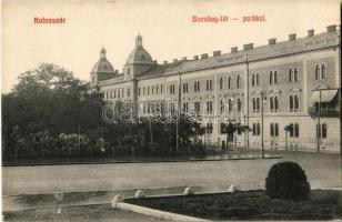 Kolozsvár, Cluj; Bocskay (Bocskai) tér a parkkal. Kiadja Ujhelyi és Boros 167. / square, park