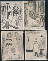 10 db humoros-erotikus grafikáról készült nyomat