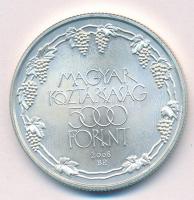 2008. 5000Ft Ag "Tokaji Történelmi Borvidék" T:BU ujjlenyomat Adamo EM219