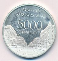 2009. 5000Ft Ag "Világörökség helyszínek: Budapest" T:1 (eredetileg PP) ujjlenyomat
Adamo...