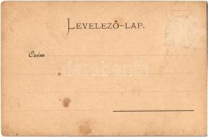 1899 Miskolc, Erzsébet tér, Kossuth szobor. Kiadja Lövy József fia (Rb)