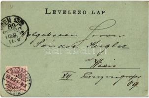 1898 Budapest I. Látkép az Országházzal és a Margit híddal