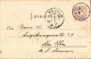 1898 Budapest VI. Andrássy út, Földalatti vasúti megállóhely. D. Halberstadt kiadása (fa)