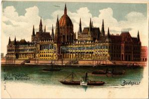 Budapest V. Országház, Parlament. Kiadja Biró A. litho (EK)