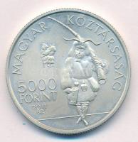 2011. 5000Ft Ag "A mohácsi busójárás" T:BU ujjlenyomat Adamo EM237