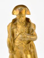 Napóleon, réz szobor, részben ónix talapzaton, teljes m: 16,5 cm