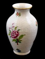 Herendi Eton mintás porcelán váza, kézzel festett, jelzett, hibátlan, m: 14,5 cm