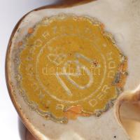 Metzler & Ortloff tacskó, kézzel festett, jelzett, hibátlan, m: 11 cm