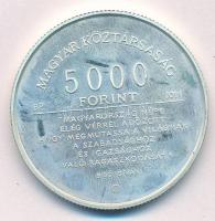 2011. 5000Ft Ag "Bibó István" T:1 (eredetileg PP) ujjlenyomat Adamo EM241