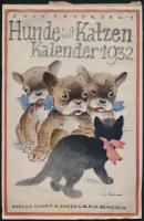 1932 Elly Petersens Hunde und Katzen-Kalender 1932, illusztrált kalendárium