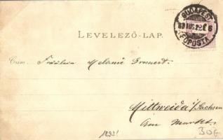 1899 Budapest, Andrássy út, Bazilika, lóvasút, Kir. Operaház, Országos minta rajziskola, József főhe...