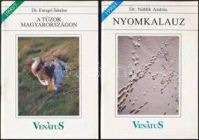 4 db vadászati kiadvány - A vadászterület berendezései, A vadkár, A túzok Magyarországon, Nyomkalauz...