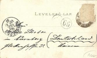 1893 (Vorläufer!!!) Budapest, Nemzeti múzeum és színház, Központi (Keleti) pályaudvar, Új országház,...