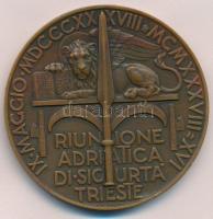 Olaszország / Trieszt 1938. "Auxilium in adversis / Riunione Adriatica di Sicurta Trieste"...