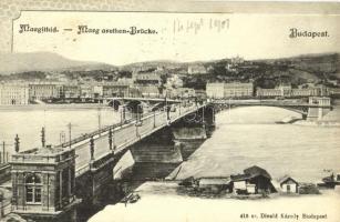 1901 Budapest, Margit híd. Divald Károly 416. sz. (EK)