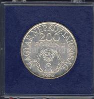 1976. 200Ft Ag "II.Rákóczi Ferenc" T:BU Eredeti plombált MNB plasztiktokban!