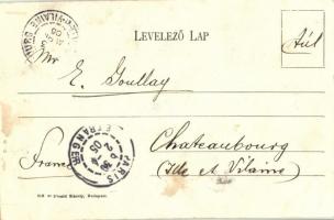 1905 Budapest I. Királyi vár, Jenő herceg szobor. Divald Károly 619. sz. TCV card (kissé ázott sarok...