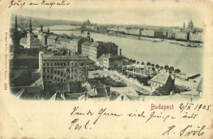 1905 Budapest I. Tabán, Döbrentei tér, Szenes Ede üzlete, sörcsarnok (szakadás / tear)