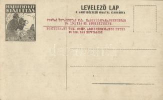 Zsidó istentisztelet a lövészárokban. 66/II. zászlóalj. Grausz Sándor főhadnagy felvétele. Hadifényk...