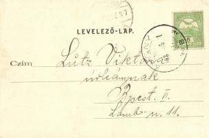 1908 Abony, Posta és Czeglédi út. Kiadja Batta István 3. sz. (EK)