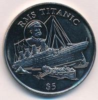 Libéria 1998. 5$ Cu-Ni RMS Titanic T:UNC Liberia 1998. 5 Dollars Cu-Ni RMS Titanic C:UNC