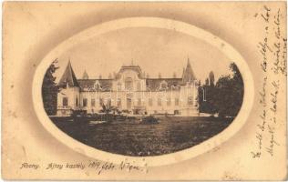 1914 Abony, Ajtay kastély. Kiadja Havas Samu 2865. (apró lyukak / tiny pinholes)
