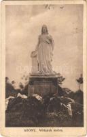 1932 Abony, Vértanúk szobra. Istenért és hazáért vértanúhalált szenvedtek Abonyban 1919. évben a rémuralom idején Kiadja Katona Imre (EB)