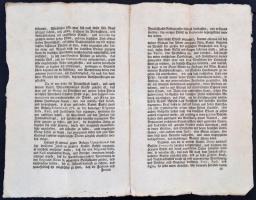 1768 Belgrád kormányzójának, a kádinak és a janicsár agának fermánjának, írásos parancsának német ny...
