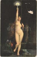 11 db RÉGI Stengel művészlap, közte litho / 11 pre-1945 Stengel art postcards, including litho ones