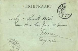 1899 Rotterdam, Postkantoor / post office, boats (EK)