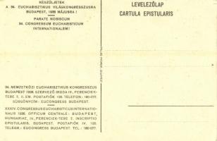 1938 Budapest XXXIV. Nemzetközi Eucharisztikus Kongresszus - 2 db képeslap / 34th International Euch...