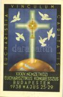 1938 Budapest XXXIV. Nemzetközi Eucharisztikus Kongresszus - 2 db képeslap / 34th International Euch...
