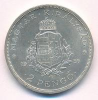 1936. 2P Ag "Liszt Ferenc" T:1- kis patina, kis ph. Adamo P7.3