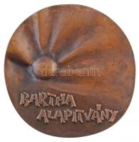 Janzer Frigyes (1939- ) 1980. "Bartha Elemér Dr. / Bartha Alapítvány" kétoldalas, öntött B...