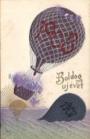 New Year Embossed card