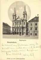 1902 Szombathely, Nagytemplom. Knebel cs. és kir. udvari fényképész (kopott sarkak / worn corners)