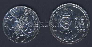 1972. 50Ft Ag + 100Ft Ag "Szt. István" pár T:BU