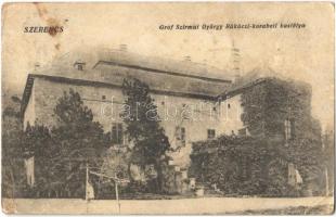 1929 Szerencs, Gróf Szirmai György Rákóczi korabeli kastélya. Kiadja Szegedi István (r)