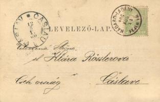 1900 Várpalota, látkép, vár, templomok, zsinagóga. Biszterszky Dezső kiadása