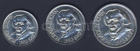 1967. 25Ft Ag, 50Ft Ag, 100Ft Ag "Kodály sor" T:BU