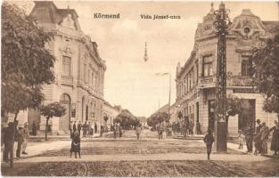 1928 Körmend, Vida József utca, Gyógyszertár, üzletek