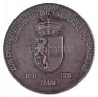 Ausztria 1916. "FRANC IOS I / ZUR ERINNERUNG AN DIE HUNDERTJAHRIGE VEREINUGUNG SALZBURGS MIT OE...