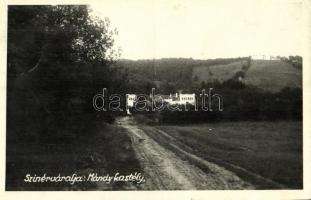 1942 Szinérváralja, Szinyérváralja, Seini; Mándy kastély / castle. photo (gyűrődés / crease)