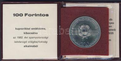 1982. 100Ft "Labdarúgó V.B." T:BU eredeti tokban tanúsítvánnyal