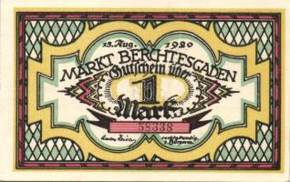 Német Birodalom/Weimari Köztársaság Berchtesgarden 1920. 10Pf + 20Pf (2x) + 50Pf + 1M 5klf teljes so...