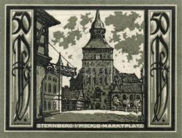 Német Birodalom/Weimari Köztársaság Sternberg 1922. 50Pf + 75Pf (2x) 3klf teljes sor T:I