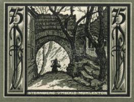 Német Birodalom/Weimari Köztársaság Sternberg 1922. 50Pf + 75Pf (2x) 3klf teljes sor T:I