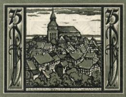 Német Birodalom/Weimari Köztársaság Sternberg 1922. 50Pf + 75Pf (2x) 3klf teljes sor T:I