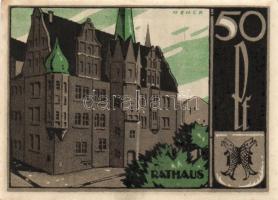 Német Birodalom/Weimari Köztársaság Saalfeld 1921. 50Pf (3x) 3klf teljes sor T:I