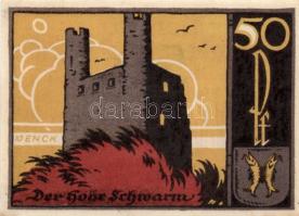 Német Birodalom/Weimari Köztársaság Saalfeld 1921. 50Pf (3x) 3klf teljes sor T:I